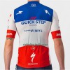 Cykeltøj + Cykelshorts 2022 Quick-Step Alpha Vinyl Fransk Mesterskab Rød Blå Hvid